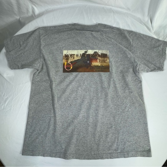 Finl365 Men’s Heather Gray Most Wanted Smokers Kyle, Texas Tee - Picture 1 of 7